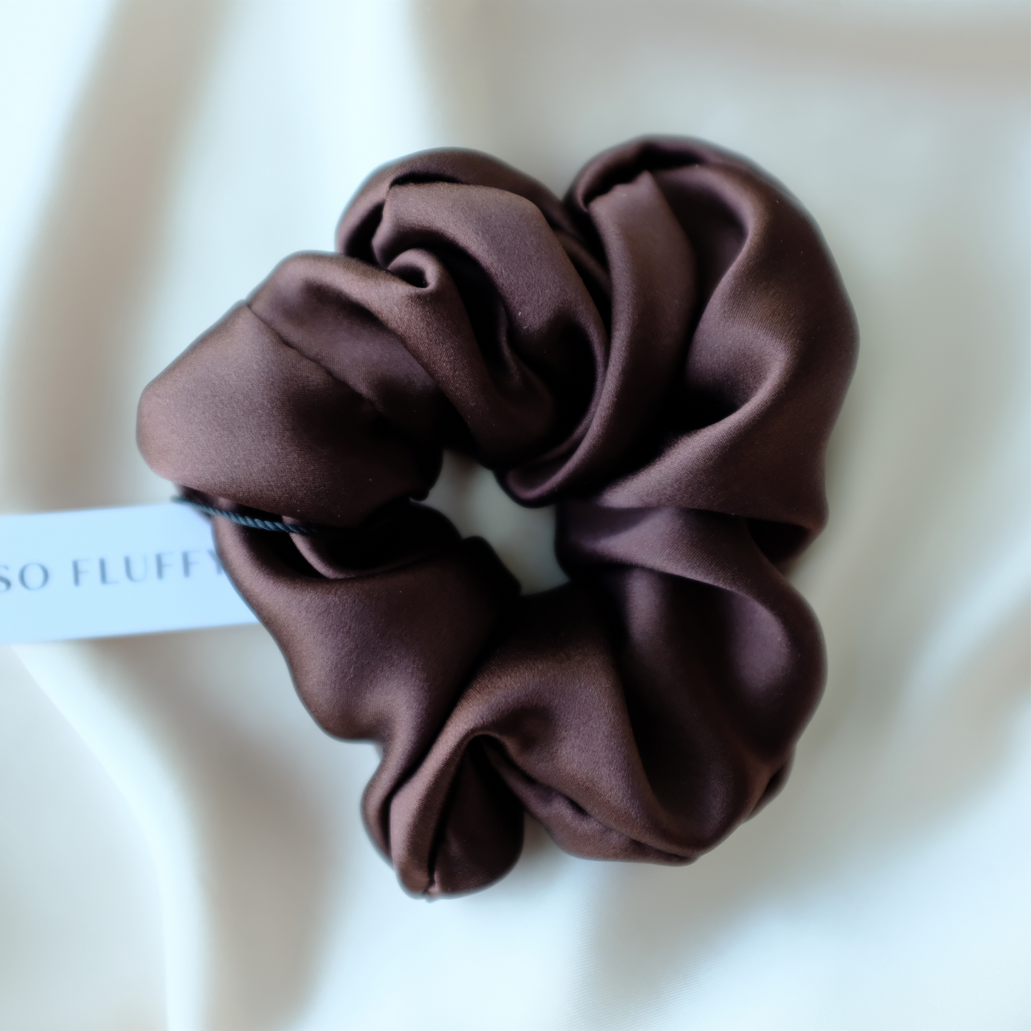 Maxi Silk Scrunchie | Dark Chocolate