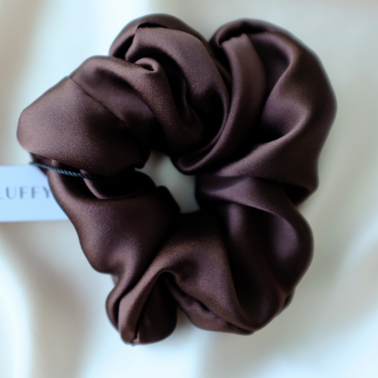 Maxi Silk Scrunchie | Dark Chocolate