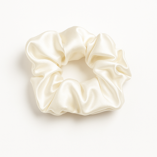 Maxi Silk Scrunchie | Cream