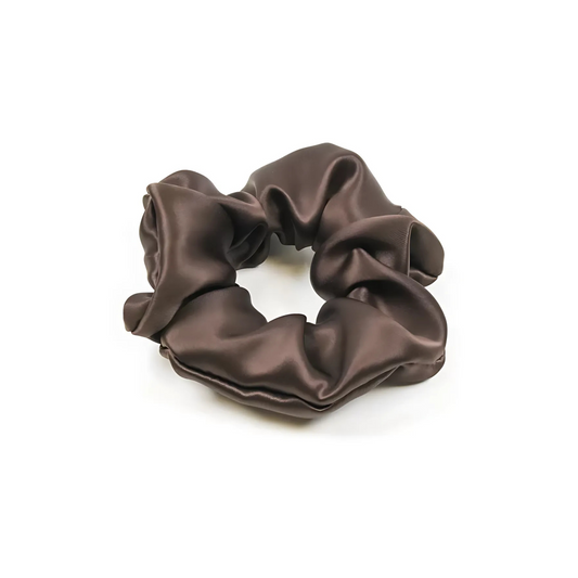 Maxi Silk Scrunchie | Dark Chocolate