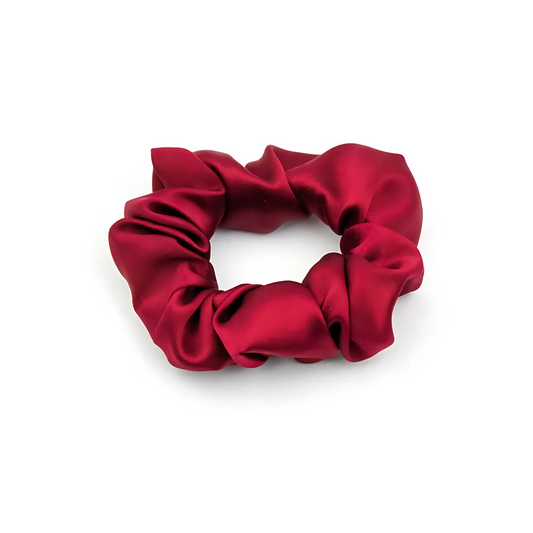 Midi Silk Scrunchie | Burgundy